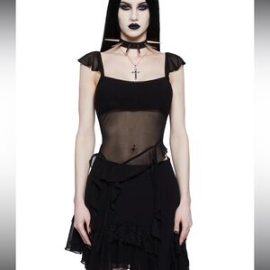 Veiled longing cami top xxs